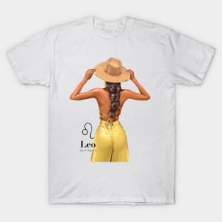 Leo Zodiac Fashion Girl T-Shirt